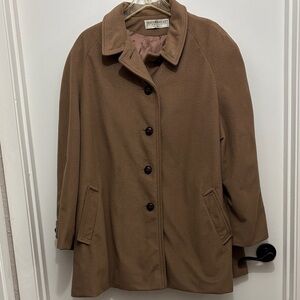 VINTAGE Kashmireacle by Wellington Tan Pea Coat